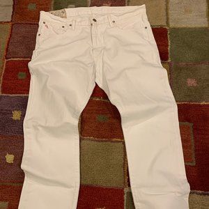 Polo Ralph Lauren Varick Slim Straight White Jeans